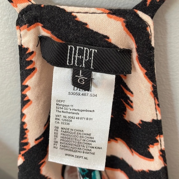 DEPT Tropical Pattern Tank Top - Picture 4 of 9